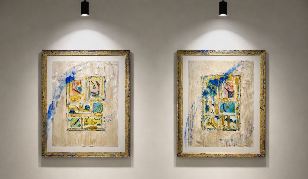 Quando l’arte entra in casa: un dittico nato dal dialogo tra spazio, materia ed emozione.